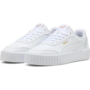PUMA Carina Mia Lace Up Trainers - White PUMA Carina Mia Lace Up Trainers - White