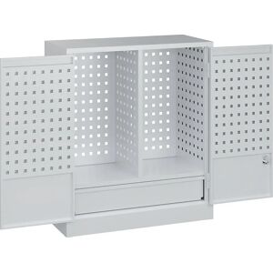 C+P Werkstatt-Hängeschrank - Stahl, Lochwände, Schublade - 800x700x300 mm C+P Werkstatt-Hängeschrank - Stahl, Lochwände, Schublade - 800x700x300 mm