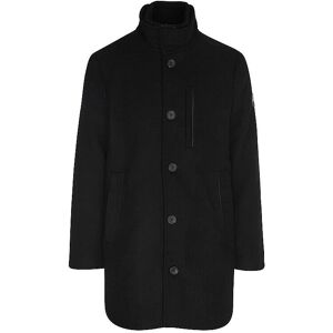 TOM TAILOR Wool Coat - Regular Fit, Mid-Thigh, Black TOM TAILOR Wool Coat - Regular Fit, Mid-Thigh, Black