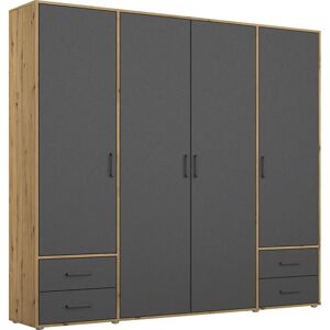 rauch BLUE - VOYAGER - Eiche Artisan/Graumetallic - Breite 187 cm - Drehtürenschrank rauch BLUE - VOYAGER - Eiche Artisan/Graumetallic - Breite 187 cm - Drehtürenschrank