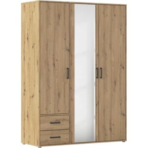 Rauch Voyager - Eiche Artisan - 3-Türen - 140 cm Kleiderschrank Rauch Voyager - Eiche Artisan - 3-Türen - 140 cm Kleiderschrank