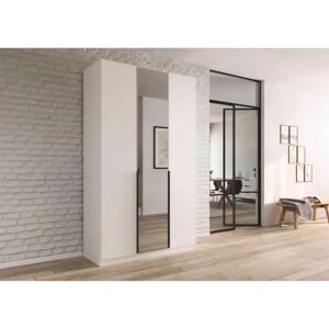 Rauch Agordo Kleiderschrank - Beige mit 2 Stangen & Spiegeltüren Rauch Agordo Kleiderschrank - Beige mit 2 Stangen & Spiegeltüren
