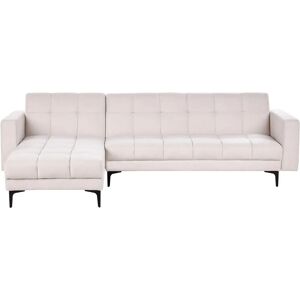 BELIANI Sofa White Reclinable 3-Position Tufted - Sofa BELIANI Sofa White Reclinable 3-Position Tufted - Sofa