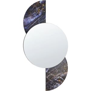 Beliani Seuzey Wall Mirror - Irregular Round Modern Design Beliani Seuzey Wall Mirror - Irregular Round Modern Design