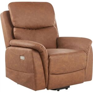 Beliani Glorie Electric Massage Recliner - Vegan Eco-Leather Beliani Glorie Electric Massage Recliner - Vegan Eco-Leather