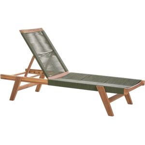 Beliani Prossedi Lounge Chair - Adjustable Outdoor Acacia Wood Beliani Prossedi Lounge Chair - Adjustable Outdoor Acacia Wood
