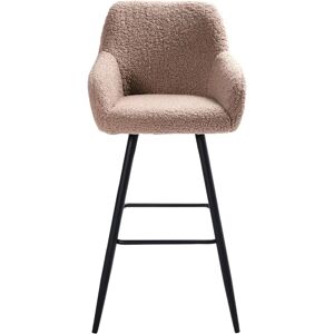 Beliani Taupe Modern Bar Stool Set - Publicité Beliani Taupe Modern Bar Stool Set - Publicité