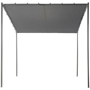 Beliani Vimino Dark Gray Metal Pergola - Garden Shade Beliani Vimino Dark Gray Metal Pergola - Garden Shade