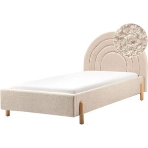 Beliani Bed with Semicircular Headboard 90x200cm - Bed Type Beliani Bed with Semicircular Headboard 90x200cm - Bed Type