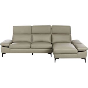 BELIANI Sofa - Adjustable Leather Corner 4-Seater - Modern Style BELIANI Sofa - Adjustable Leather Corner 4-Seater - Modern Style