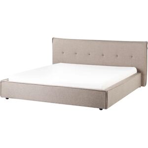 Beliani Lestre Upholstered Bed - Gray Pardo - Modern Bedroom Furniture Beliani Lestre Upholstered Bed - Gray Pardo - Modern Bedroom Furniture