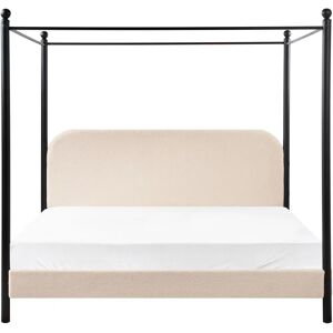 Beliani Bed with Canopy Dannemois Retro Style - Bed with Canopy Beliani Bed with Canopy Dannemois Retro Style - Bed with Canopy