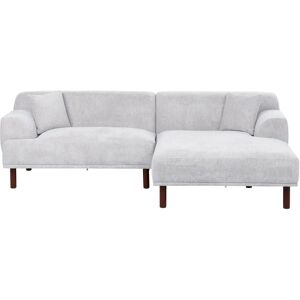 BELIANI Light Gray L-shaped Sofa - Sofa Corner BELIANI Light Gray L-shaped Sofa - Sofa Corner