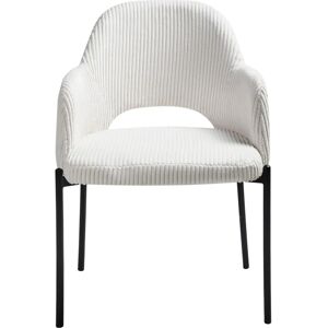 Beliani White Velvet Retro Dining Chairs - Dining Chairs Beliani White Velvet Retro Dining Chairs - Dining Chairs