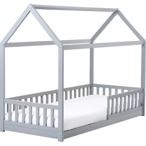Beliani Child Bed House Shape Pine Wood 90x200cm Cossaye - Child Bed Beliani Child Bed House Shape Pine Wood 90x200cm Cossaye - Child Bed