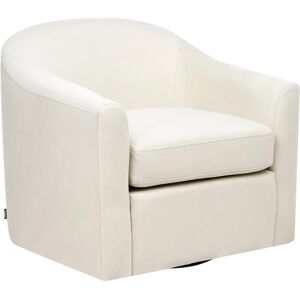 Beliani Magnor Swivel Armchair - Traditional Beige Polyester Beliani Magnor Swivel Armchair - Traditional Beige Polyester