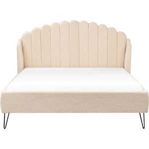 Beliani Ambillou Beige Retro Bed - Bed Beliani Ambillou Beige Retro Bed - Bed
