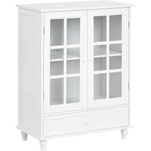 Beliani Carlet White Mediterranean Display Cabinet - Vitrina Beliani Carlet White Mediterranean Display Cabinet - Vitrina