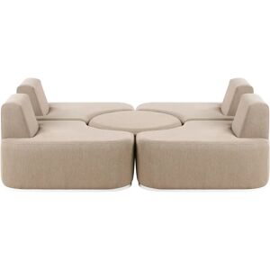 Beliani Fabro Outdoor Modular Set - 4 Chairs & Ottoman - Garden Furniture Beliani Fabro Outdoor Modular Set - 4 Chairs & Ottoman - Garden Furniture