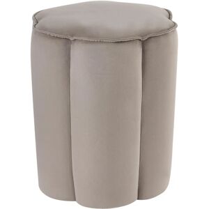 Beliani Tappen Velvet Pouf - Modern Round Velvet Seat Beliani Tappen Velvet Pouf - Modern Round Velvet Seat