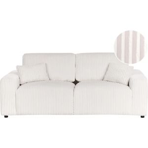 Beliani Sandora Velvet 3-Seater Sofa White - Sofa Beliani Sandora Velvet 3-Seater Sofa White - Sofa