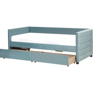 Beliani Marray Velvet Bed with Storage - Glamorous Style, 98x200cm Beliani Marray Velvet Bed with Storage - Glamorous Style, 98x200cm