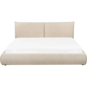 Beliani Vinay Beige Modern Upholstered Bed - Bed Beliani Vinay Beige Modern Upholstered Bed - Bed