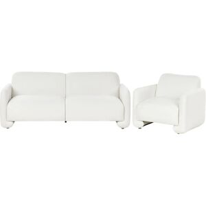 Beliani Saland 3-Seater Sofa Set - Retro Living Room Furniture Beliani Saland 3-Seater Sofa Set - Retro Living Room Furniture