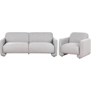 Beliani Sofa Set - Retro Style - 3-Seater & Armchair Beliani Sofa Set - Retro Style - 3-Seater & Armchair
