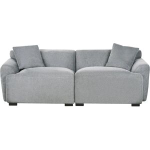 Beliani Sofa - Korio Gray 3-Seater Modern Fabric Beliani Sofa - Korio Gray 3-Seater Modern Fabric