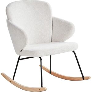 Beliani Viken Modern Armchair - Polyester White Cream Beliani Viken Modern Armchair - Polyester White Cream