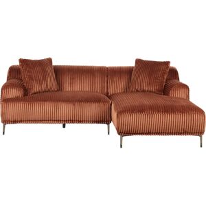 Beliani L-shaped Velvet Sofa - Retro Style Beliani L-shaped Velvet Sofa - Retro Style