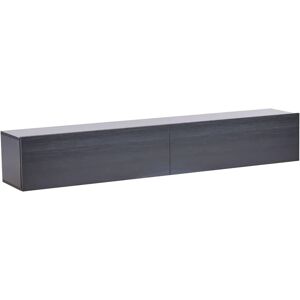 Beliani Wall-Mounted TV Unit - 180x32x30 - Minimalist Black Beliani Wall-Mounted TV Unit - 180x32x30 - Minimalist Black