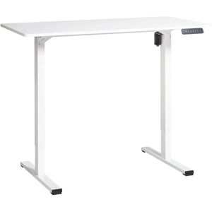 Beliani Standing Desk White Adjustable Modern 120x60 cm Beliani Standing Desk White Adjustable Modern 120x60 cm
