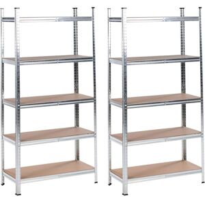 BELIANI Terassitarvikkeiden terassitaravara - 150 cm Moderni teollinen metallinen säilytys BELIANI Terassitarvikkeiden terassitaravara - 150 cm Moderni teollinen metallinen säilytys