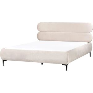 Beliani Bed Velvet Lessay 180x200cm - Bed Beliani Bed Velvet Lessay 180x200cm - Bed