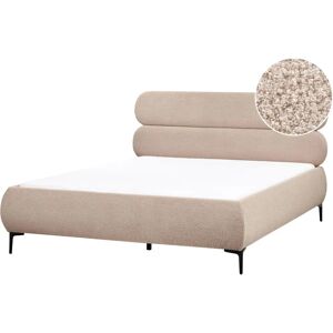 Beliani Bed Lessay 160x200cm Taupe - Bed Beliani Bed Lessay 160x200cm Taupe - Bed