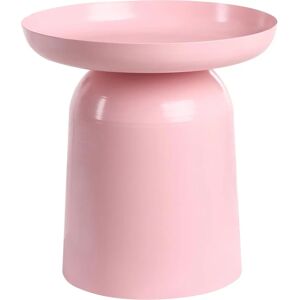 Beliani Torrens Pastel Pink Metal Side Table - Side Table Beliani Torrens Pastel Pink Metal Side Table - Side Table