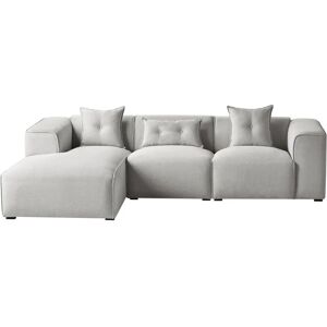 Beliani Dolva Light Grey Corner Sofa - Corner Sofa Beliani Dolva Light Grey Corner Sofa - Corner Sofa