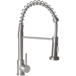 Beliani Maihue Modern Stainless Steel Kitchen Faucet - Silver Beliani Maihue Modern Stainless Steel Kitchen Faucet - Silver