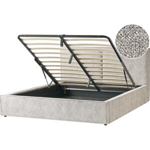 Beliani Ottoman Bed Velour Knit Moissac - 180x200cm - Scandinavian Style Beliani Ottoman Bed Velour Knit Moissac - 180x200cm - Scandinavian Style