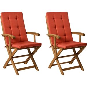 Beliani Maui Premium Wooden Garden Chairs - Garden Chair Set Beliani Maui Premium Wooden Garden Chairs - Garden Chair Set