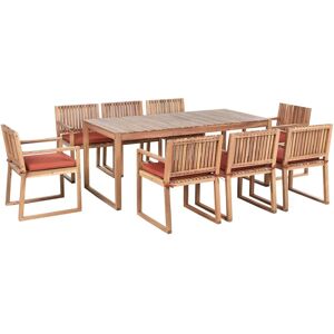 Beliani Outdoor Dining Set - FSC Acacia Wood for 8 Beliani Outdoor Dining Set - FSC Acacia Wood for 8