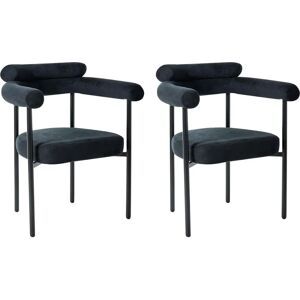 Beliani Lyney Black Dining Chair - Dining Chair Beliani Lyney Black Dining Chair - Dining Chair