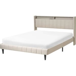 Beliani Bed With Led Fabric Beaulieu 160 X 200 - Bed Beliani Bed With Led Fabric Beaulieu 160 X 200 - Bed