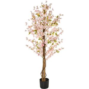 Beliani Artificial Plant Cherry Tree 150 Cm Pink - Artificial Plant Beliani Artificial Plant Cherry Tree 150 Cm Pink - Artificial Plant