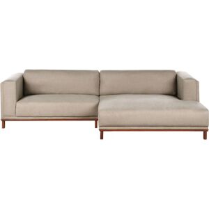 Beliani Corner Sofa Veng Fabric Taupe - Corner Sofa Beliani Corner Sofa Veng Fabric Taupe - Corner Sofa