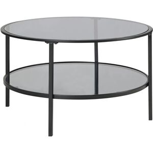 Beliani Tellaka Coffee Table - Black - Tempered Glass - Modern Beliani Tellaka Coffee Table - Black - Tempered Glass - Modern