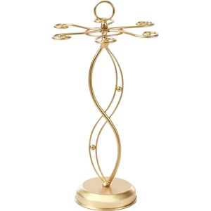 Beliani Limerick Gold Modern Wine Glass Rack Beliani Limerick Gold Modern Wine Glass Rack