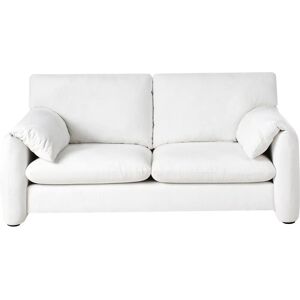 Beliani Sofa 2 Seater Geta Fabric Off-White - Sofa Beliani Sofa 2 Seater Geta Fabric Off-White - Sofa